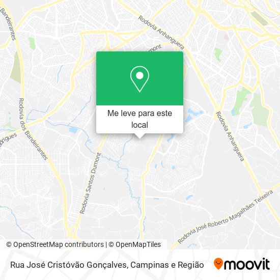 Rua José Cristóvão Gonçalves mapa