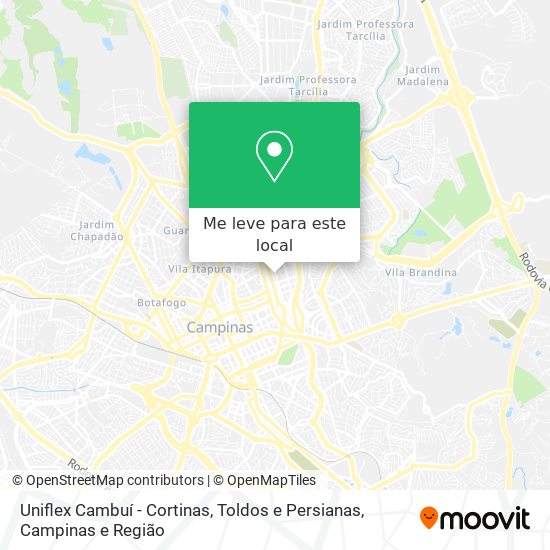 Uniflex Cambuí - Cortinas, Toldos e Persianas mapa