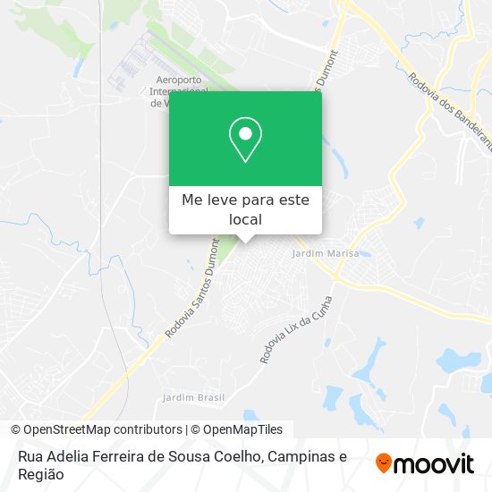 Rua Adelia Ferreira de Sousa Coelho mapa