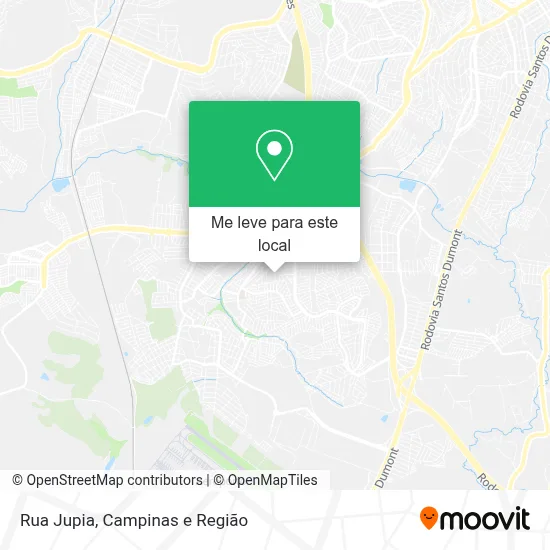 Rua Jupia mapa