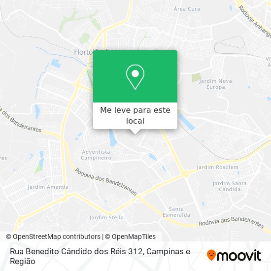 Rua Benedito Cândido dos Réis 312 mapa