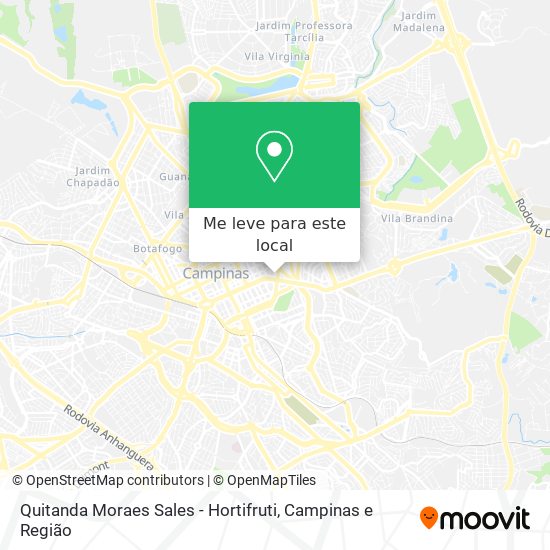 Quitanda Moraes Sales - Hortifruti mapa