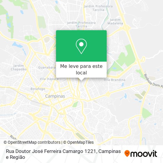 Rua Doutor José Ferreira Camargo 1221 mapa