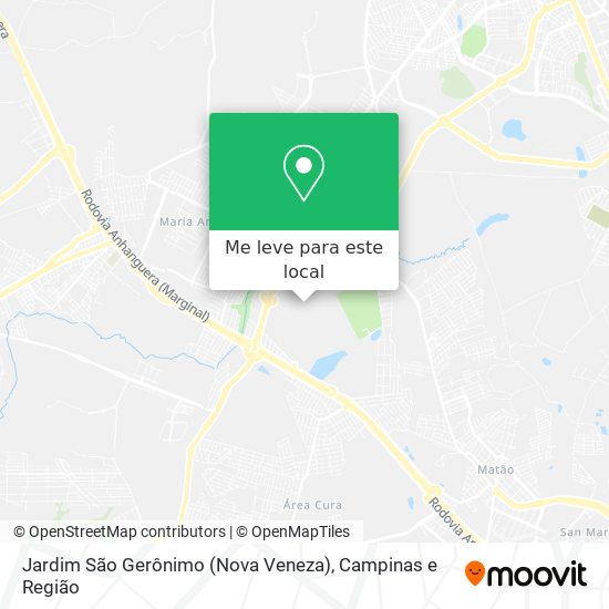 Jardim São Gerônimo (Nova Veneza) mapa