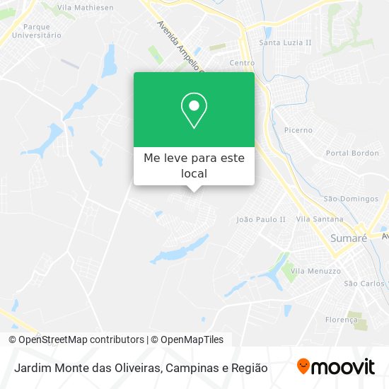 Jardim Monte das Oliveiras mapa