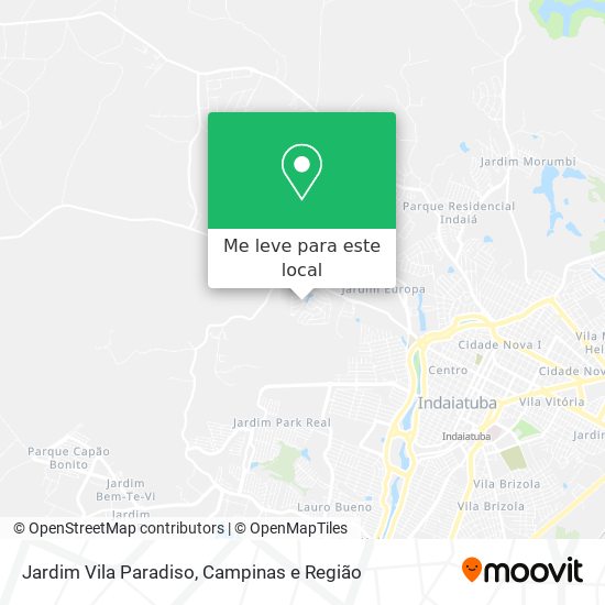 Jardim Vila Paradiso mapa