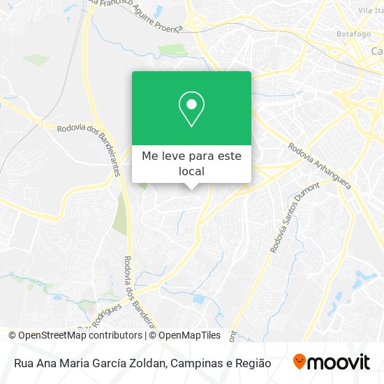 Rua Ana Maria García Zoldan mapa