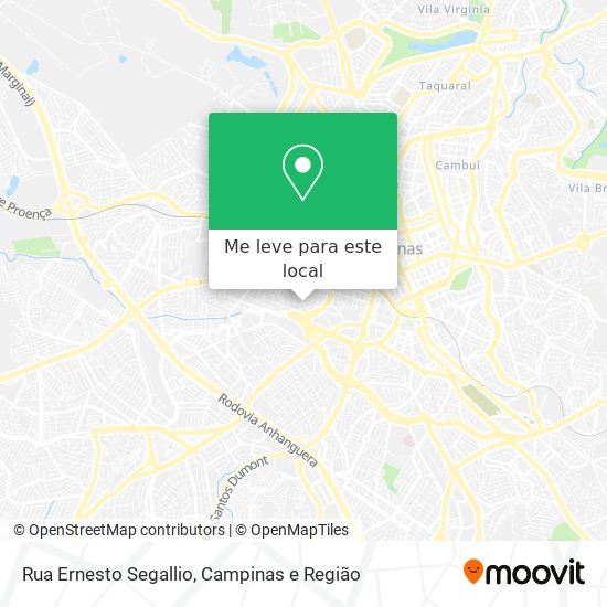 Rua Ernesto Segallio mapa