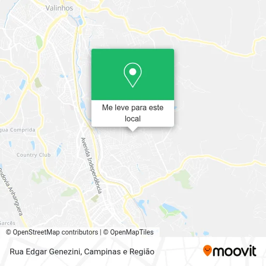 Rua Edgar Genezini mapa