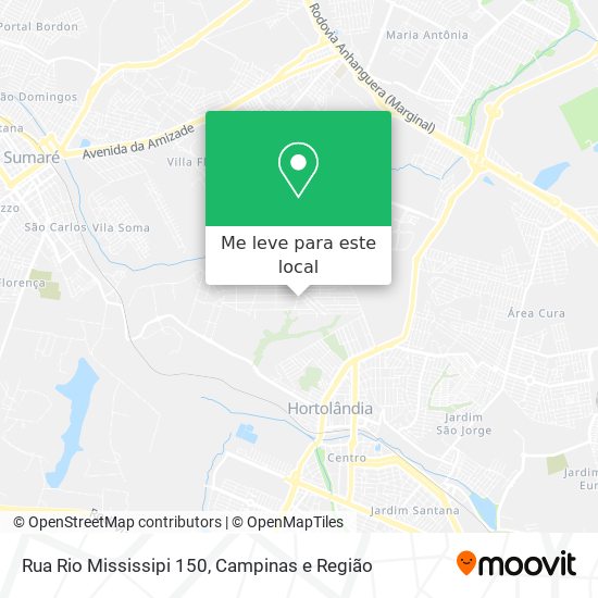 Rua Rio Mississipi 150 mapa