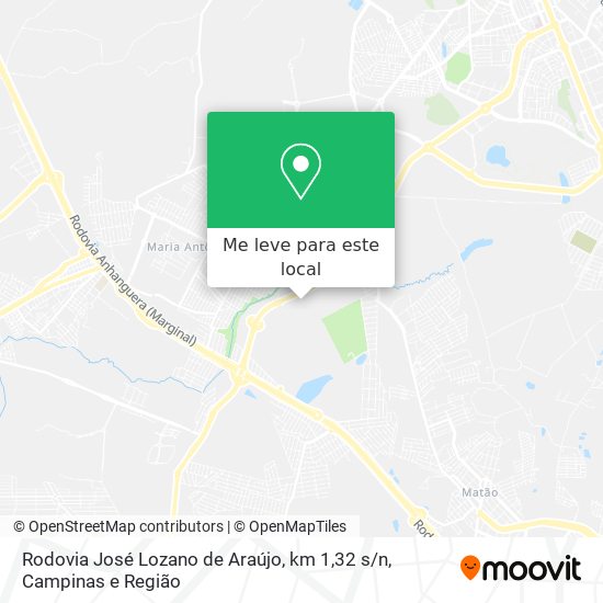 Rodovia José Lozano de Araújo, km 1,32 s / n mapa