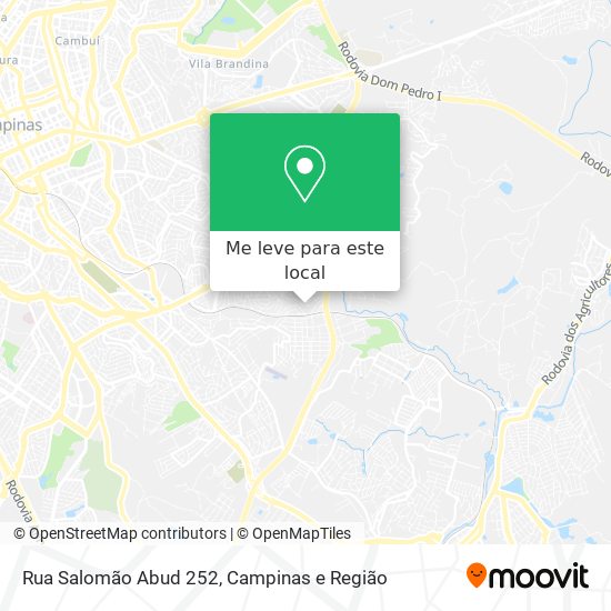 Rua Salomão Abud 252 mapa