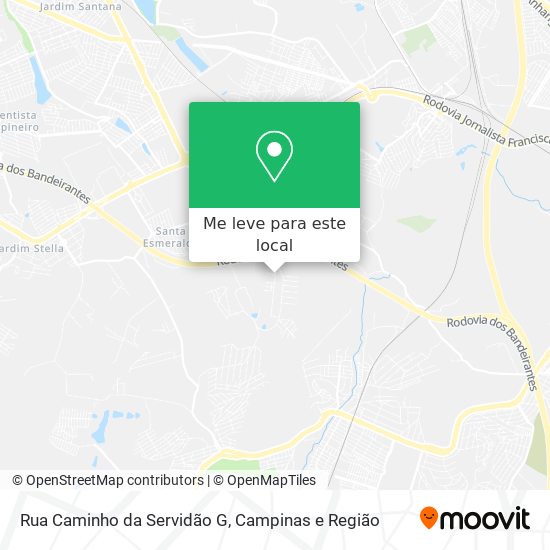 Rua Caminho da Servidão G mapa