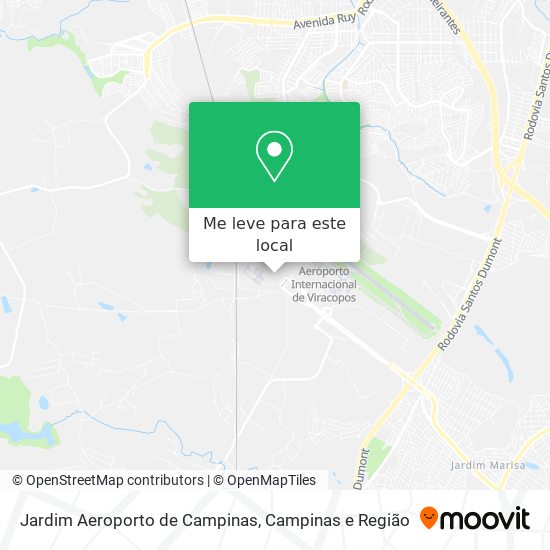 Jardim Aeroporto de Campinas mapa