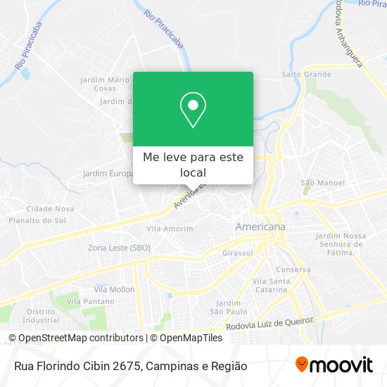 Rua Florindo Cibin 2675 mapa