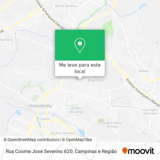 Rua Cosme José Severino 620 mapa