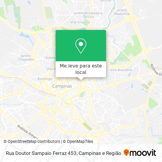 Rua Doutor Sampaio Ferraz 453 mapa