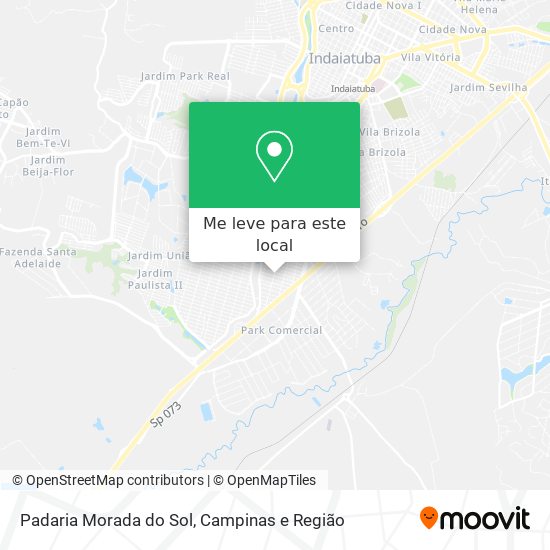 Padaria Morada do Sol mapa
