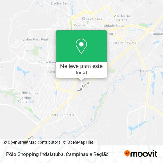 Pólo Shopping Indaiatuba mapa