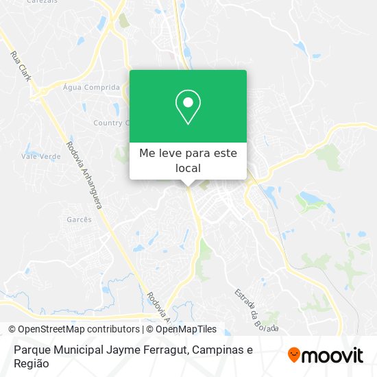 Parque Municipal Jayme Ferragut mapa