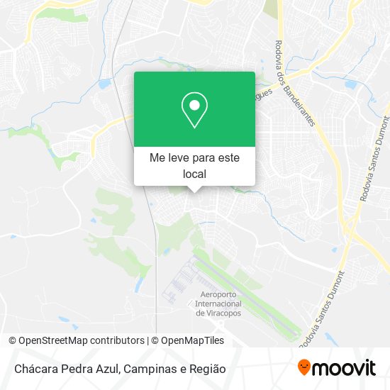 Chácara Pedra Azul mapa