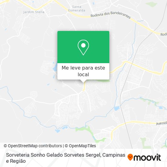 Sorveteria Sonho Gelado Sorvetes Sergel mapa