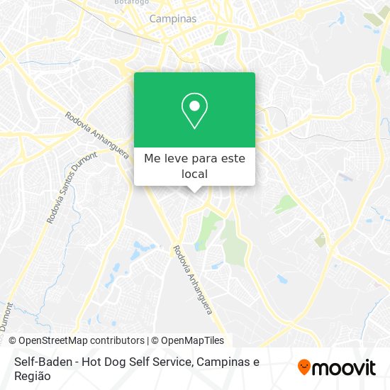 Self-Baden - Hot Dog Self Service mapa