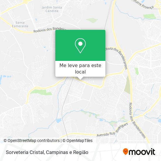 Sorveteria Cristal mapa