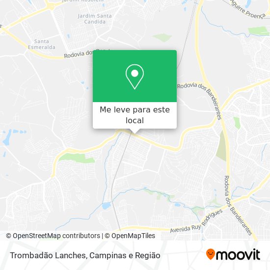 Trombadão Lanches mapa