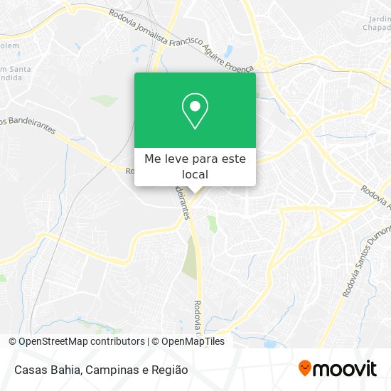 Casas Bahia mapa