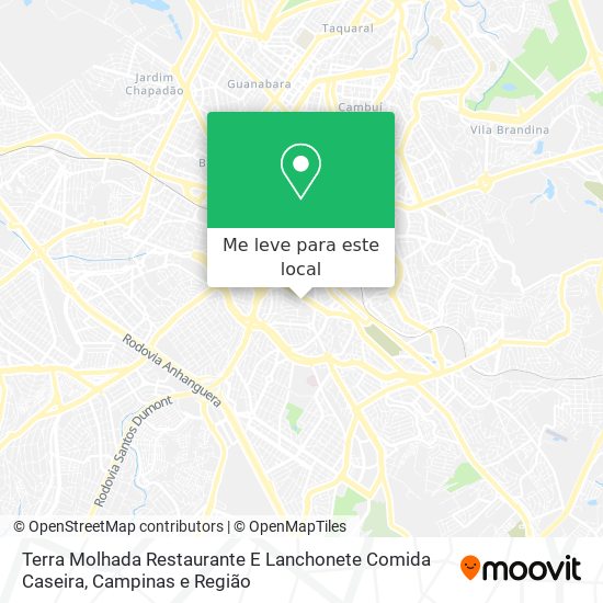 Terra Molhada Restaurante E Lanchonete Comida Caseira mapa