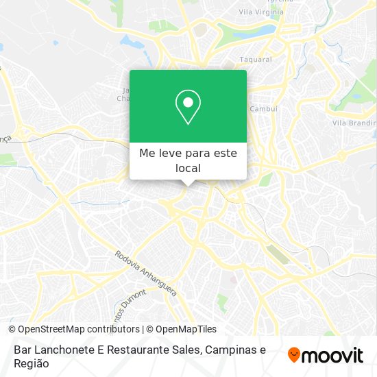 Bar Lanchonete E Restaurante Sales mapa