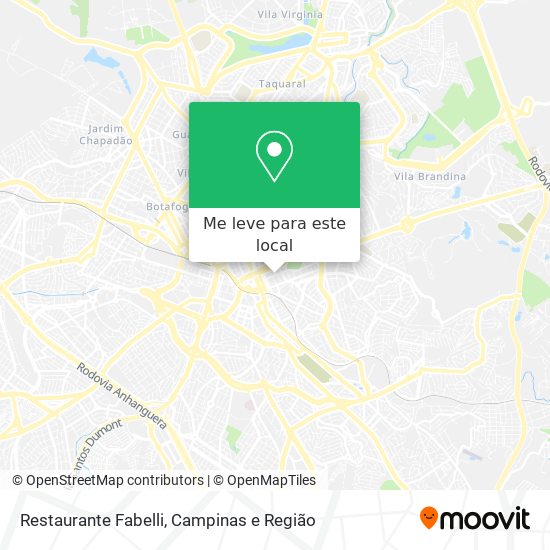Restaurante Fabelli mapa
