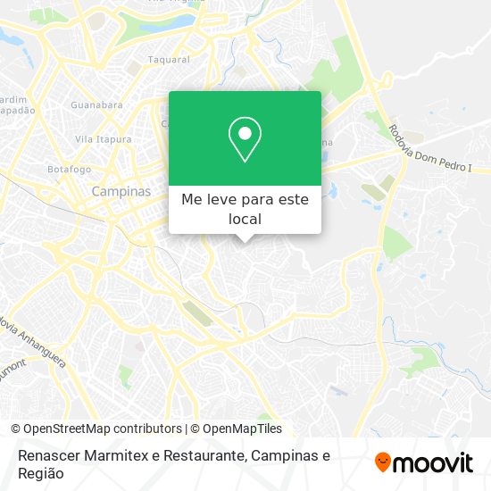 Renascer Marmitex e Restaurante mapa