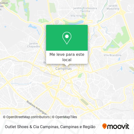 Outlet Shoes & Cia Campinas mapa