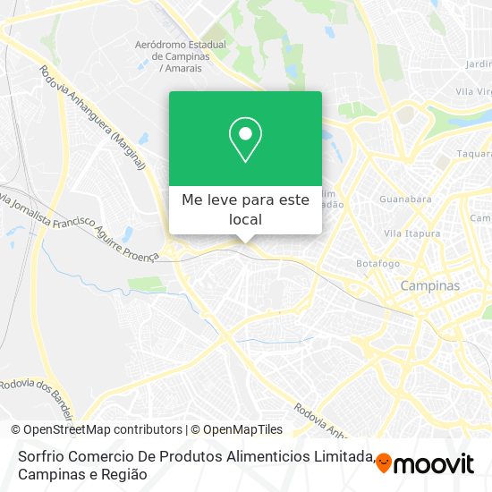 Sorfrio Comercio De Produtos Alimenticios Limitada mapa