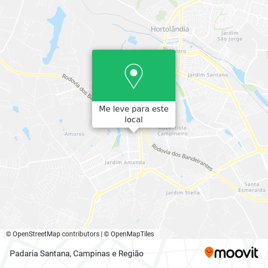 Padaria Santana mapa