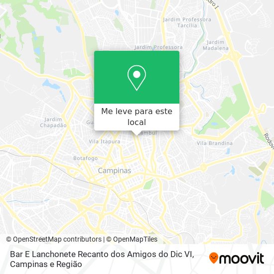 Bar E Lanchonete Recanto dos Amigos do Dic VI mapa
