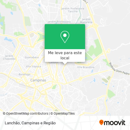 Lanchão mapa