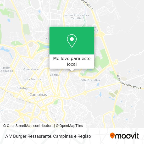 A V Burger Restaurante mapa