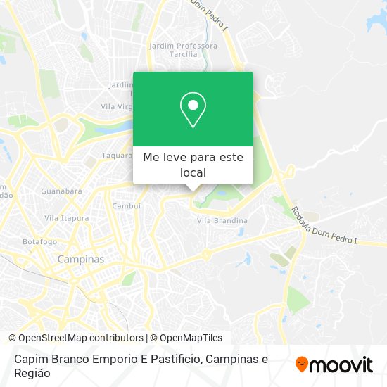 Capim Branco Emporio E Pastificio mapa