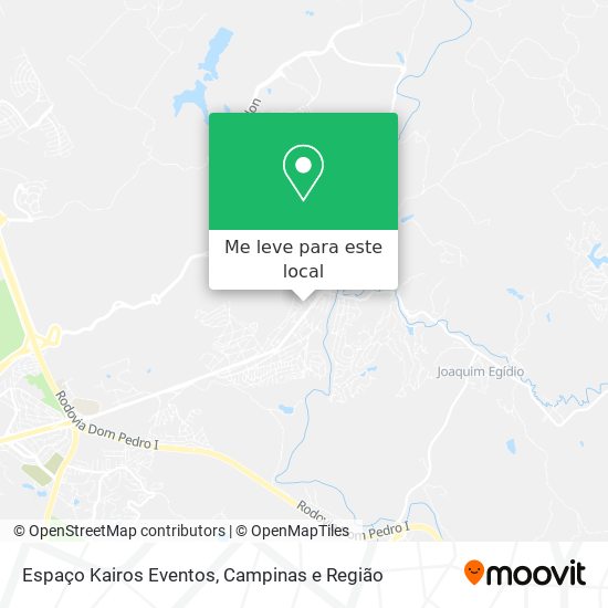 Espaço Kairos Eventos mapa