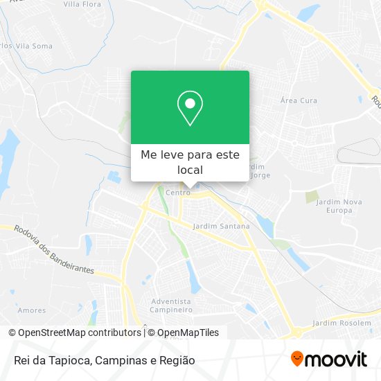 Rei da Tapioca mapa