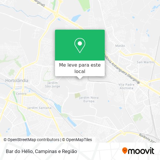 Bar do Hélio mapa