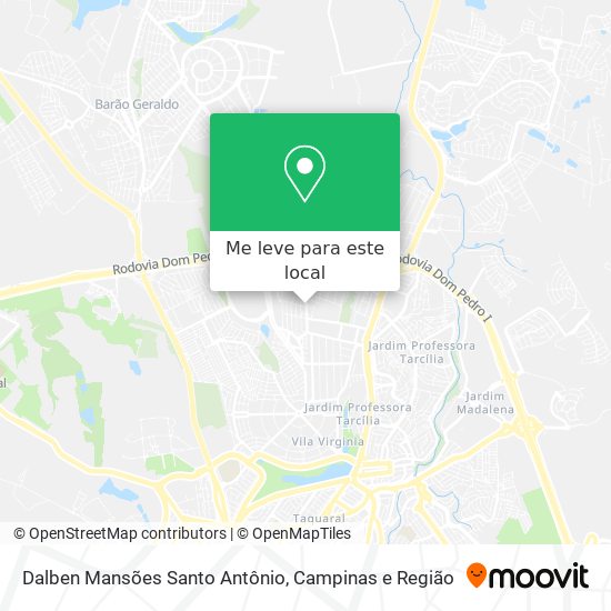 Dalben Mansões Santo Antônio mapa