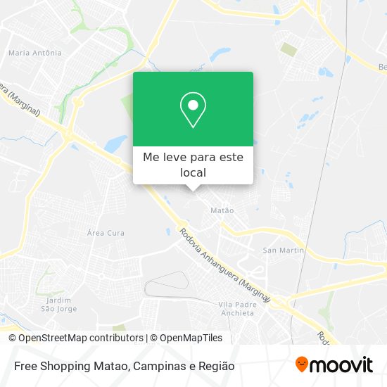 Free Shopping Matao mapa