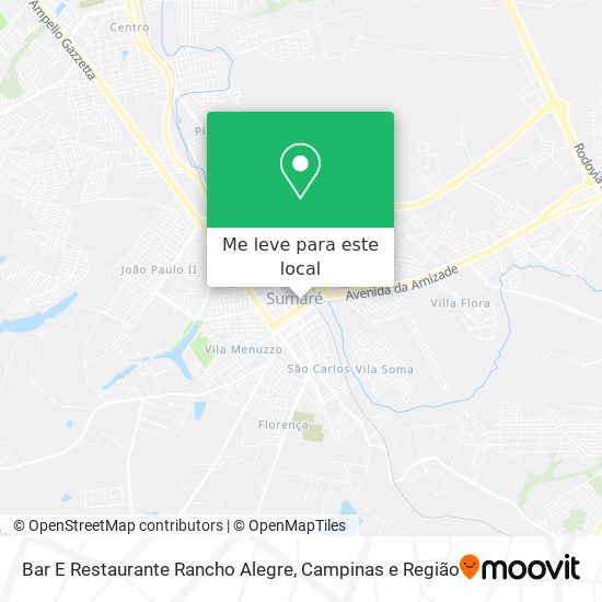 Bar E Restaurante Rancho Alegre mapa