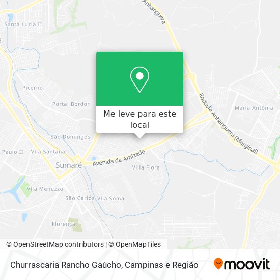 Churrascaria Rancho Gaúcho mapa