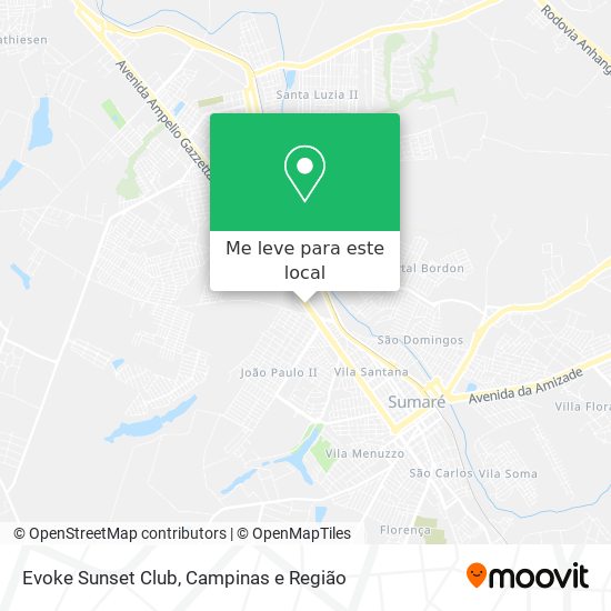 Evoke Sunset Club mapa