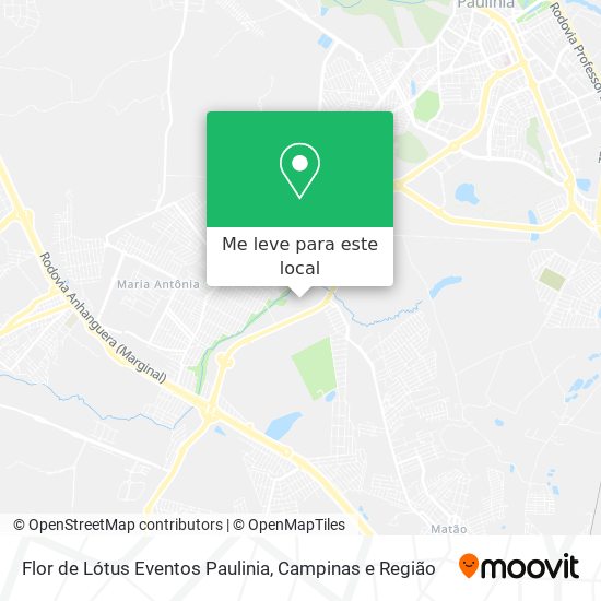 Flor de Lótus Eventos Paulinia mapa